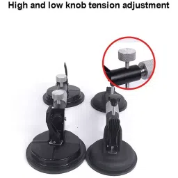 FLAMINGO ENTERPRISE Double Cup Seam Setter Vacuum Leveling Tool Aluminum Alloy & Rubber Black 11 cm Length, FM-245 image 4