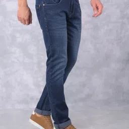 Crimsoune Club Blue Slim fit Solid Jeans image 4