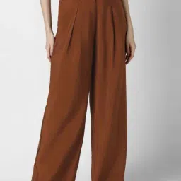 Van Heusen Brown Regular Fit Trousers-picture-27