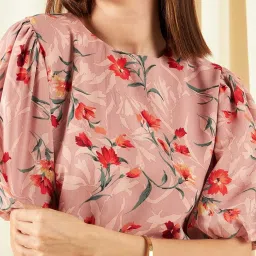 Marie Claire Pink Floral Print Top image 4