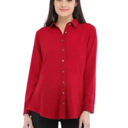 Cottinfab Red Crepe Shirt-picture-31