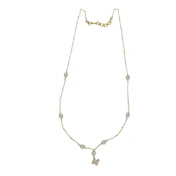 Sri Jagdamba Pearls Fancy M Alphabetic Pearl Chain Pendant for Women image 4