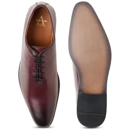 Arrow Men's Burgundy Oxford Shoes image 4