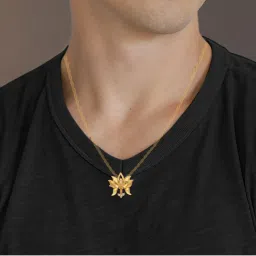 c. krishniah chetty group crash.club By CKC 18k Gold & Diamond Divine Lotus Brooch Pendant image 4