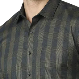 Van Heusen Green Slim Fit Checks Shirt image 4