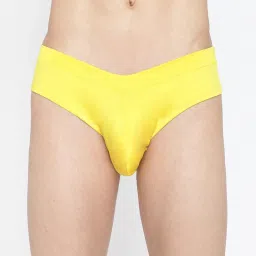 La Intimo Black & Yellow Comfort Fit Briefs - Pack Of 2 image 4