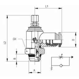 RS PRO Threaded Flow Regulator x 8mm Tube Outlet Port, 1977899 image 2