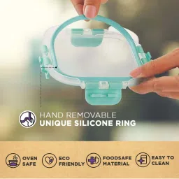 Allo Borosilicate Glass Containers with Lids Microwave Safe Container for Glass Storage Containers image 4