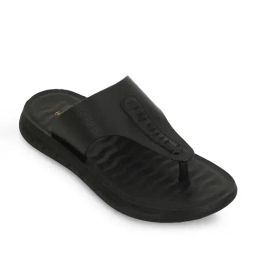 Liberty Men's Black Flip-Flops-picture-30
