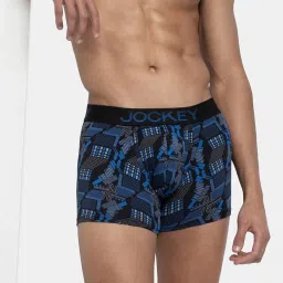 Jockey FP23 Men's Super Combed Cotton Elastane Stretch Printed Trunk with Ultrasoft Waistband image 4