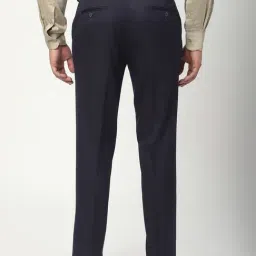 R&B Navy Slim Fit Trousers image 2