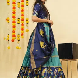 Fabcartz Embellished Semi-Stitched Lehenga & Unstitched Blouse With Dupatta image 3