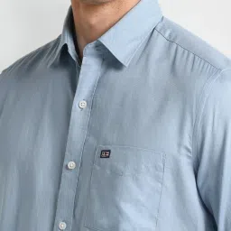 Arrow Sport Blue Cotton Slim Fit Shirt image 4