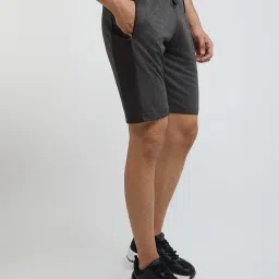 Parx Grey Regular Fit Texture Shorts image 4