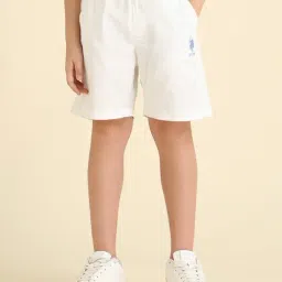 U.S. Polo Assn. Boys White Regular Fit Shorts-picture-21