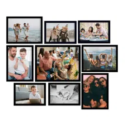 eCraftIndia Memory Black Collage Photoframes - Set of 9 image 3