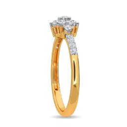Kisna Diamond & Gold Jewellery Amanya 14k (585) Diamond & Gold Ring For Women image 4