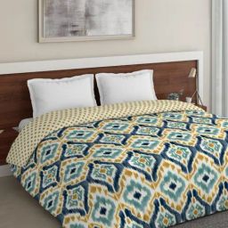 DDecor Cherish Blue & Yellow 150 TC Comforter - Set of 1-picture-8