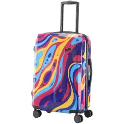 Nasher Miles Manali Hard-sided Polycarbonate Check-in Pink Multicolor 24 inch |65cm Trolley bag-picture-17