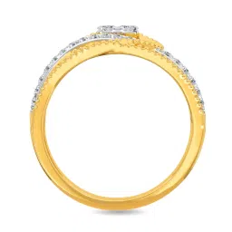 Kisna Diamond & Gold Jewellery Poesy 18k (750) Diamond & Gold Ring For Women image 4