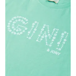 Gini & Jony Kids Green Printed Top image 4