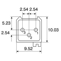 Vishay Through Hole Trimmer Resistor 1/2 W Power 10 kΩ Resistance Pin Terminal, M64P103KB40 image 4
