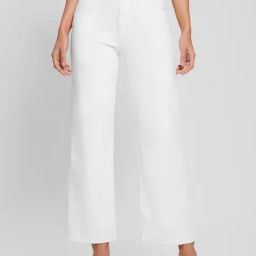 Guess White Fashion Wide Leg Jeans-picture-7