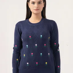 Albion By CnM Women Floral Pullover Sweaters-picture-18