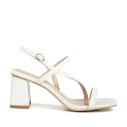 London Rag Women's Off White Back Strap Sandals-image-19