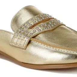 Rag & Co Women's Golden Mule Shoes image 5