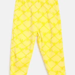 MINIKLUB Kids Yellow Checks Full Sleeves Jacket with Pants image 4