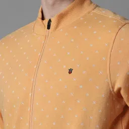 Louis Philippe Peach Cotton Regular Fit Printed Sweatshirt image 4