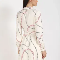 Tommy Hilfiger Womens Beige Regular Fit Dress image 2