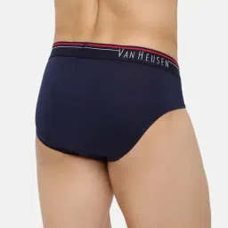 Van Heusen Regular Fit Anti Bacterial Colour Fresh Solid Briefs - Pack of 3 image 5