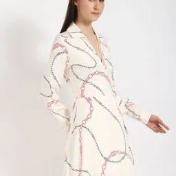 Tommy Hilfiger Womens Beige Regular Fit Dress image 3