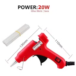 Fadman 20 W Hot Melt Mini Glue Gun with 30 Sticks Standard Temperature Red 7 mm Stick Dia., 0048-REDMINI20WT-30ST image 2