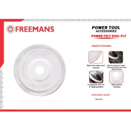 Freemans 4 Inch/100 mm 80 Grit Felt Disc, FLT100 (Pack of 10) image 2
