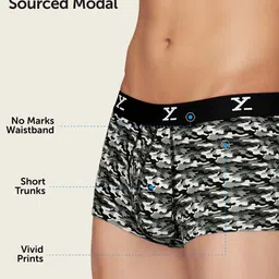 XYXX Pack Of 3 Printed 4 Way Stretchable Trunks- XYTRNK3PCKN1041 image 3