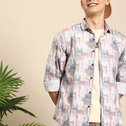 Mast & Harbour Men Printed Casual Shirt-picture-25