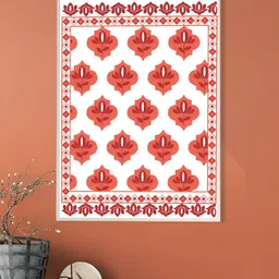 nestroots Mughal Bazaar White & Pink Wooden Floral and Botanical Wall Art-picture-39