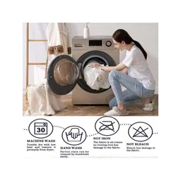 HOMEBREW FURNISHINGS Brown Printed Door Curtain image 2