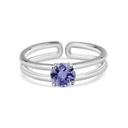 Ornate Jewels 925 Sterling Silver Blue Ring for Women image 2