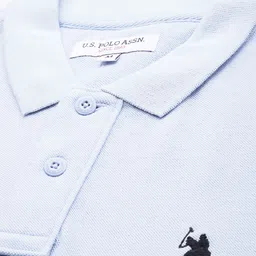 U.S. Polo Assn. Horizontal Striped Polo Collar Pure Cotton Slim Fit T-shirt image 5