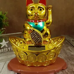 Afterstitch Golden Solar Cat Showpieces Idols-picture-41