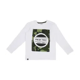 Palm Tree by Gini & Jony Kids White Graphic Print T-Shirt-picture-21