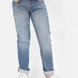 Crimsoune Club Boys Blue Solid Jeans-picture-39