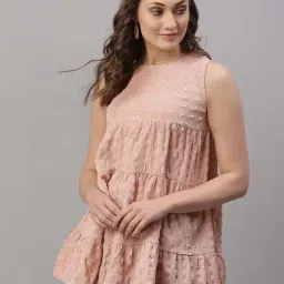 SELVIA Peach Regular Fit Top-picture-10