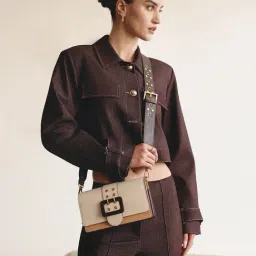 Miraggio Beige Adrianne Medium Leather Cross Body Bag-picture-15