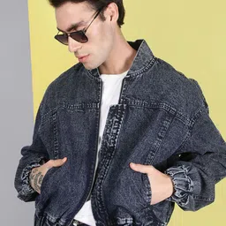 VOXATI Men Washed Denim Jacket image 3