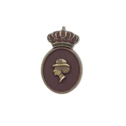 ADORN Set Of 2 Unisex Vintage Cameo Shaped Minimal Broochs image 2